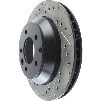 StopTech Sport Drilled/Slotted Brake Rotor;Front And Rear Right