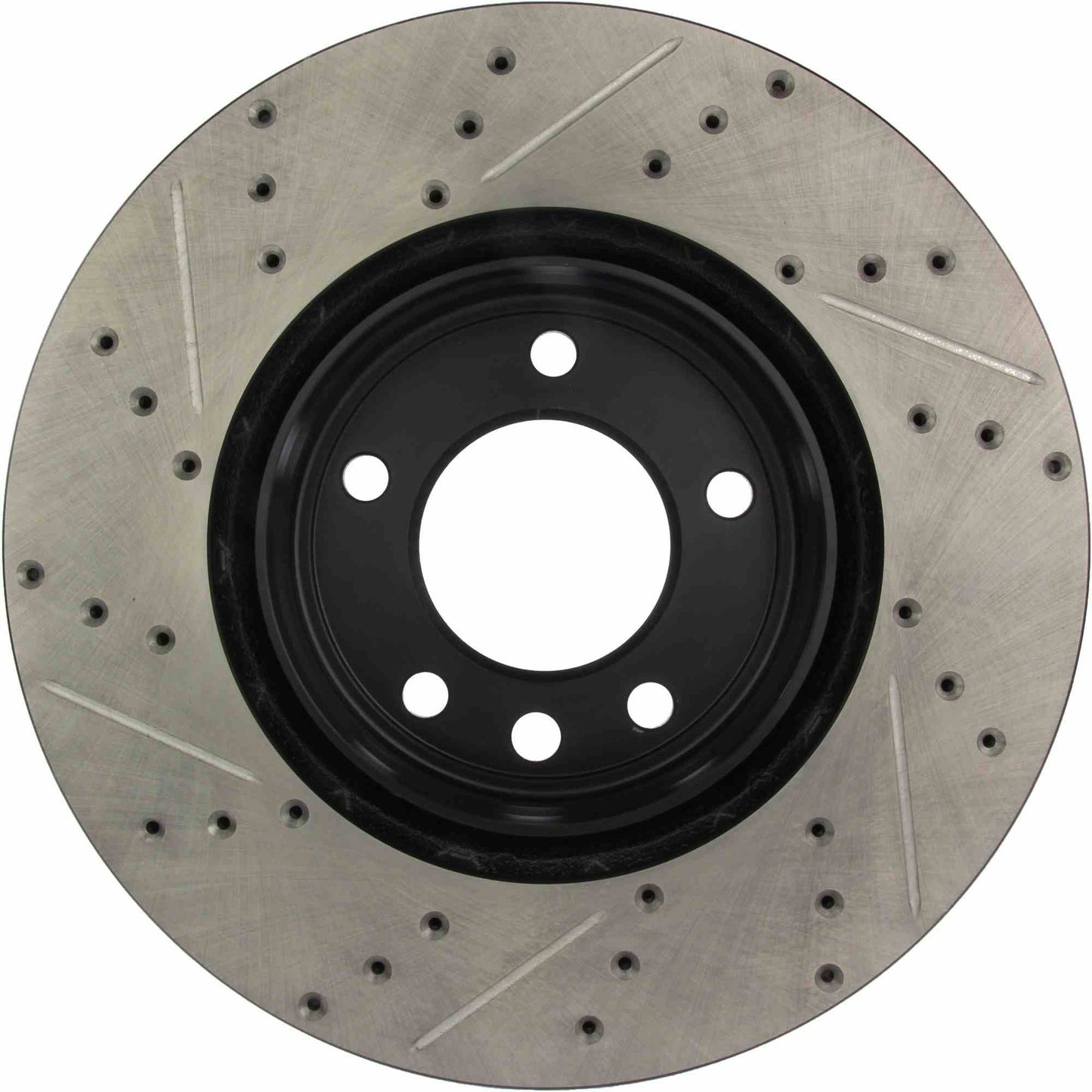 StopTech Sport Drilled/Slotted Brake Rotor; Front Left