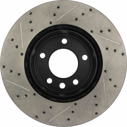 StopTech Sport Drilled/Slotted Brake Rotor; Front Left