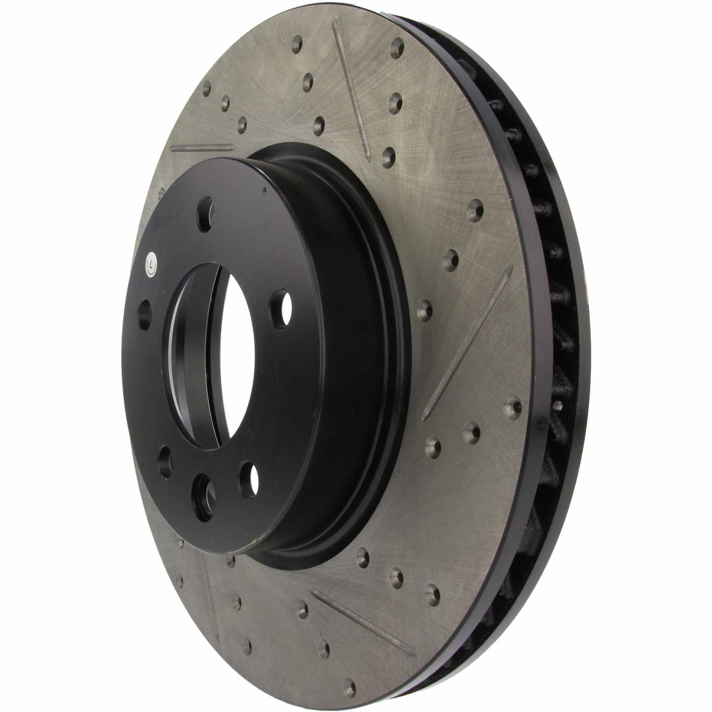 StopTech Sport Drilled/Slotted Brake Rotor; Front Left