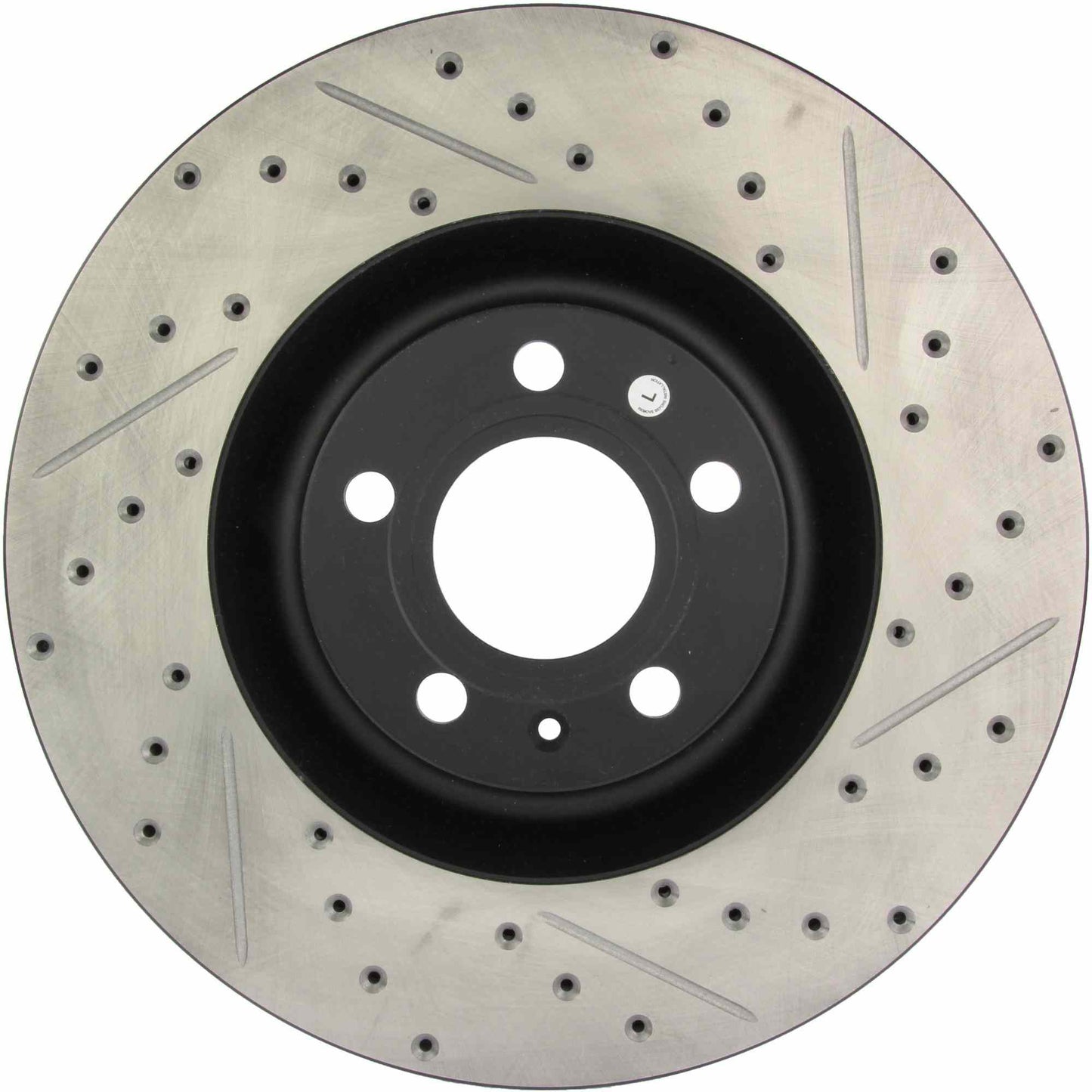 StopTech 04-09 Audi S4 SportStop Cryo Slotted & Drilled Front Left Rotor 127.33087CL