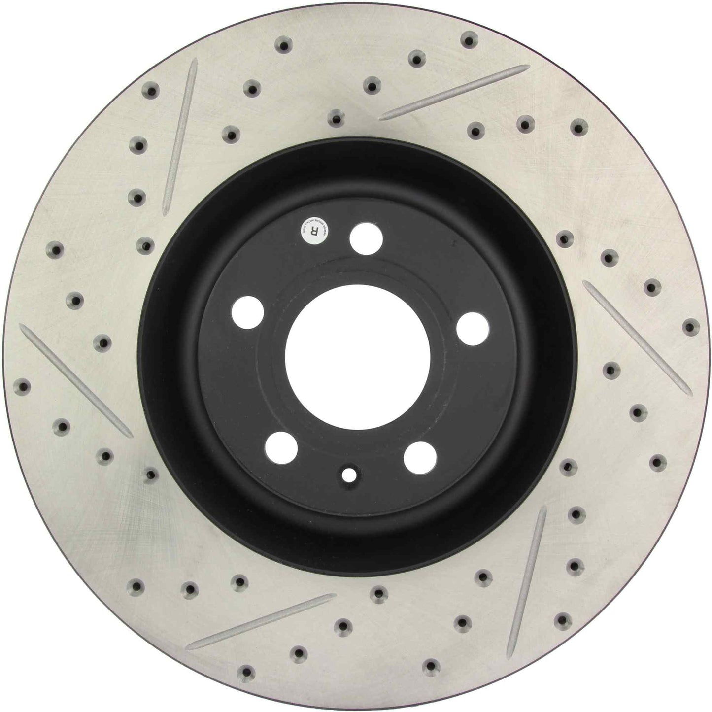 StopTech 04-09 Audi S4 SportStop Cryo Slotted & Drilled Front Right Rotor 127.33087CR