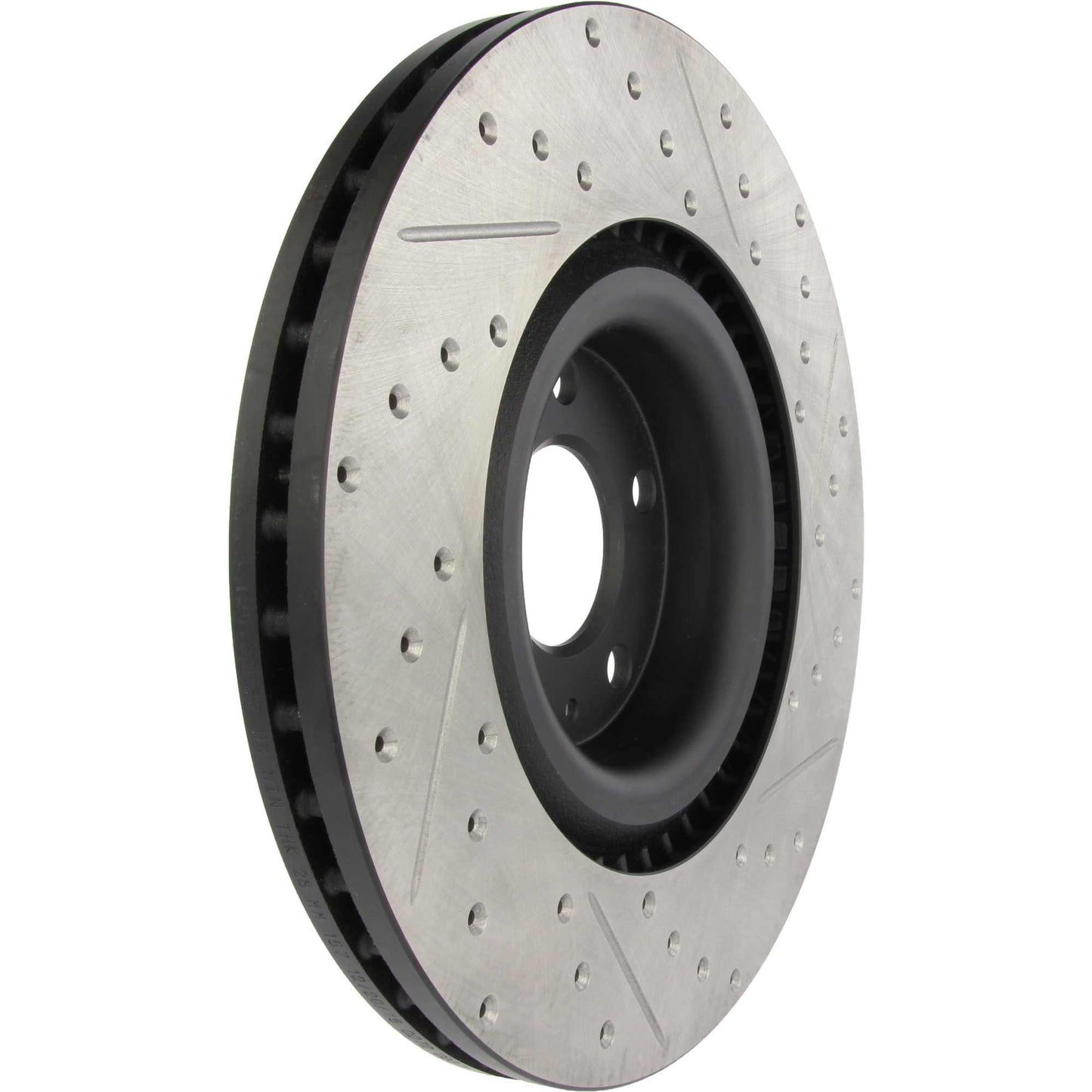 StopTech 04-09 Audi S4 SportStop Cryo Slotted & Drilled Front Right Rotor 127.33087CR