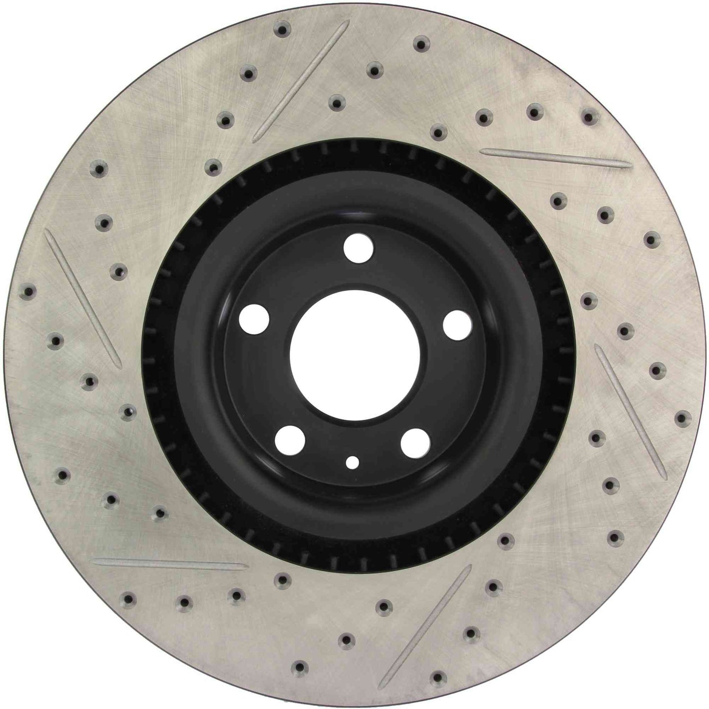 StopTech Sport Drilled/Slotted Brake Rotor; Front Left