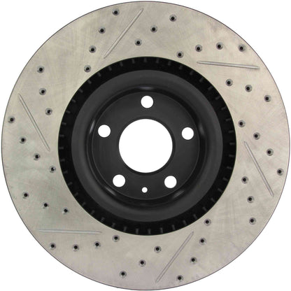 StopTech Sport Drilled/Slotted Brake Rotor; Front Left
