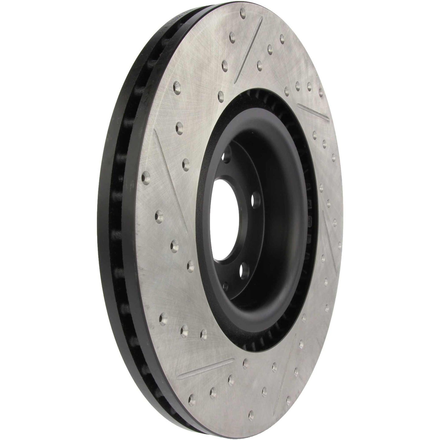 StopTech Sport Drilled/Slotted Brake Rotor; Front Left