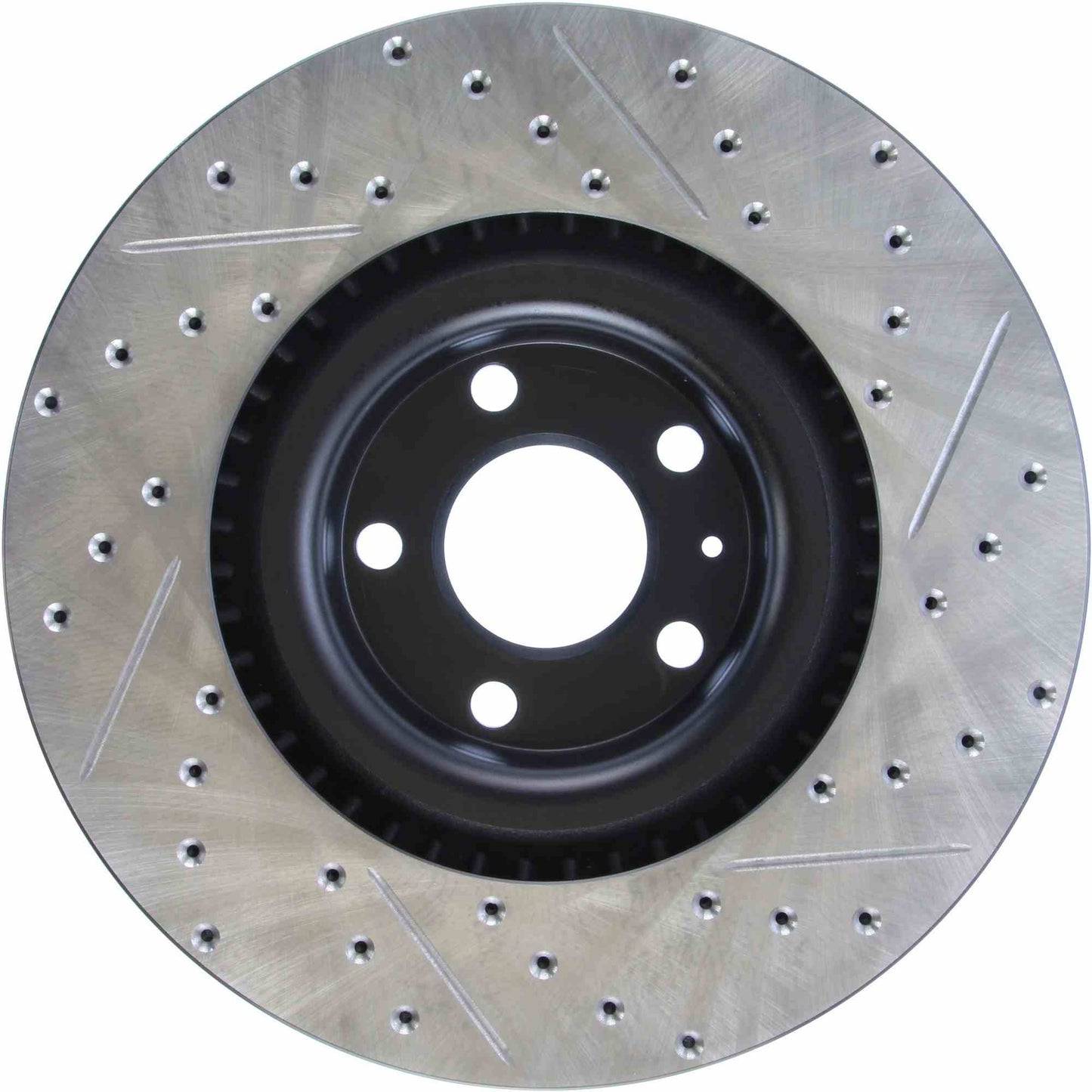 StopTech Sport Drilled/Slotted Brake Rotor; Front Right