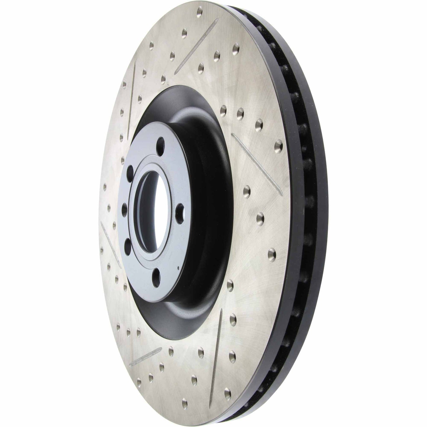 StopTech Sport Drilled/Slotted Brake Rotor; Front Right