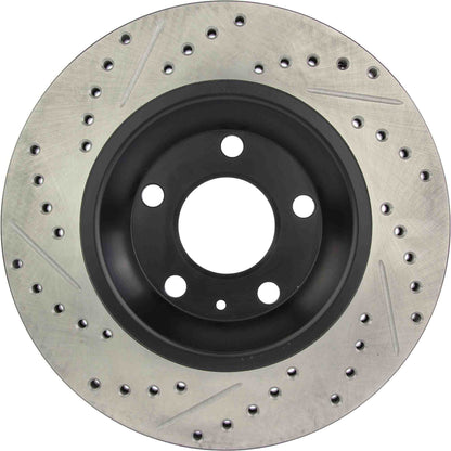 StopTech Sport Drilled/Slotted Brake Rotor; Rear Left