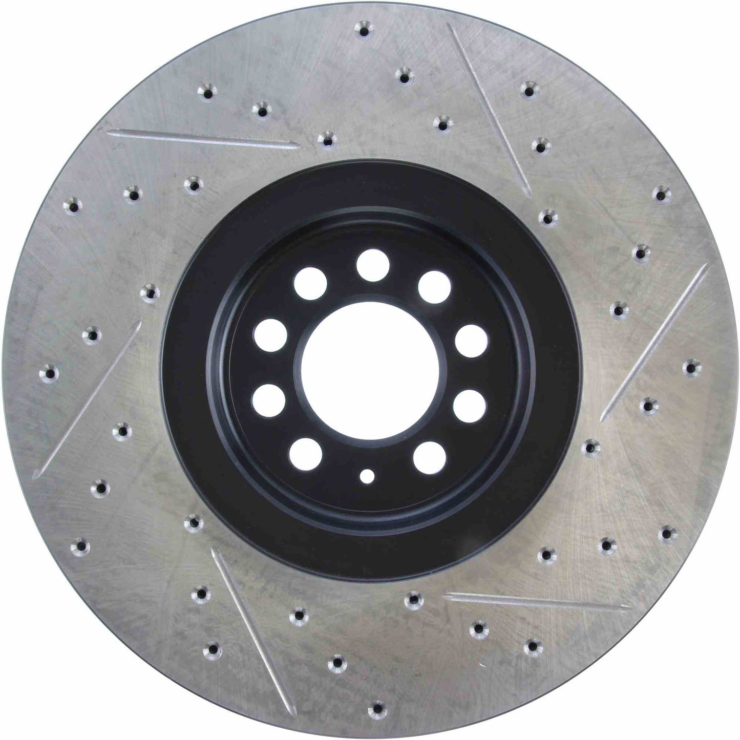 StopTech Sport Drilled/Slotted Brake Rotor; Front Right