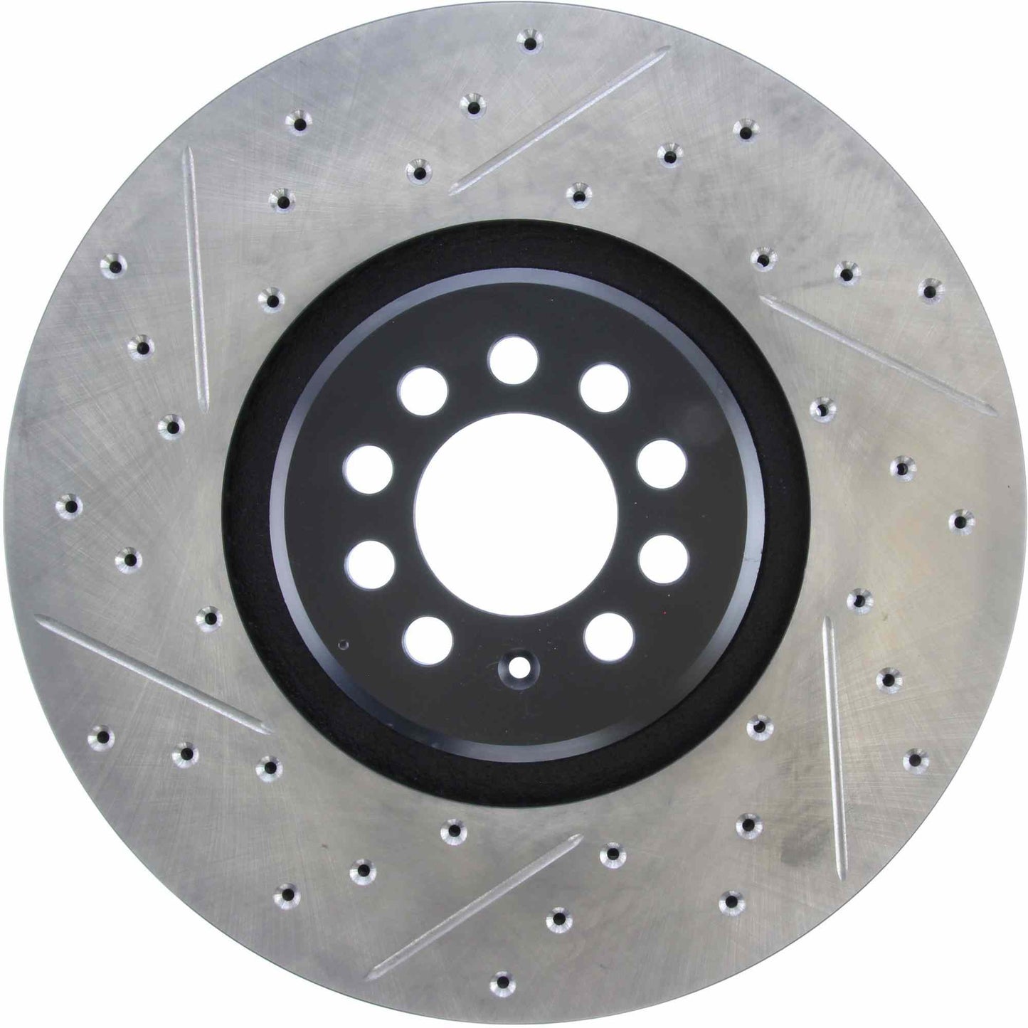 StopTech Sport Drilled/Slotted Brake Rotor; Front Right