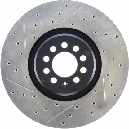 StopTech Sport Drilled/Slotted Brake Rotor; Front Right