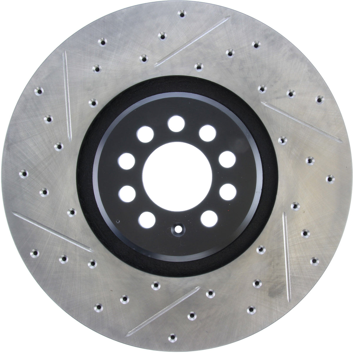 StopTech Sport Drilled/Slotted Brake Rotor; Front Right