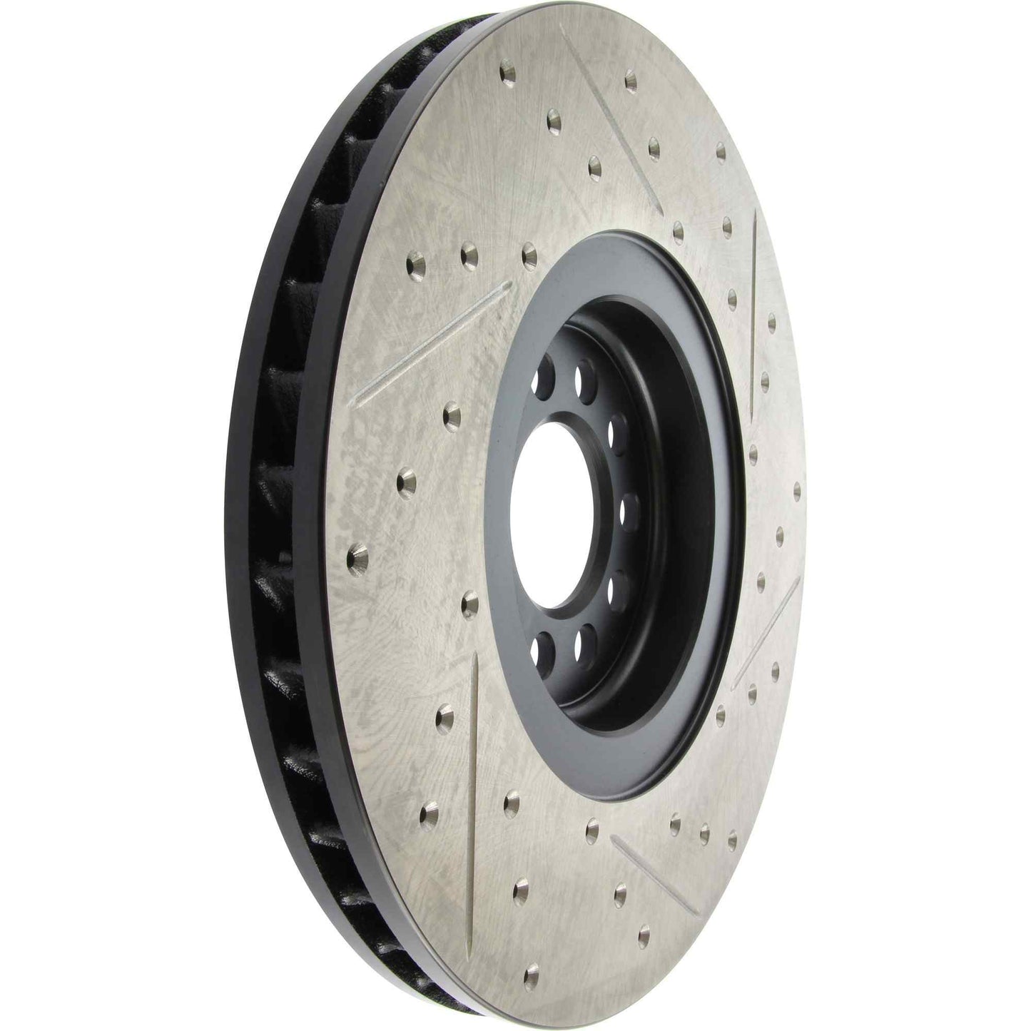 StopTech Sport Drilled/Slotted Brake Rotor; Front Right