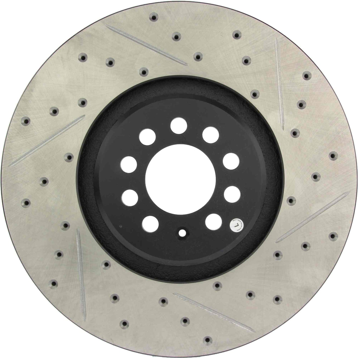 StopTech Sport Drilled/Slotted Brake Rotor; Front Left