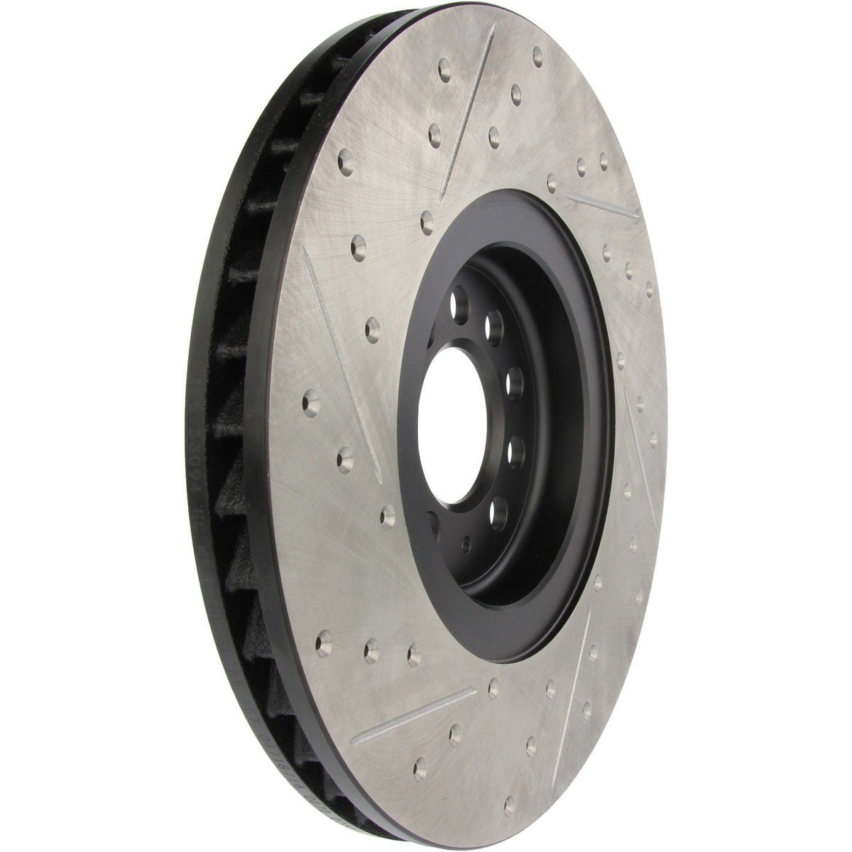 StopTech Sport Drilled/Slotted Brake Rotor; Front Left