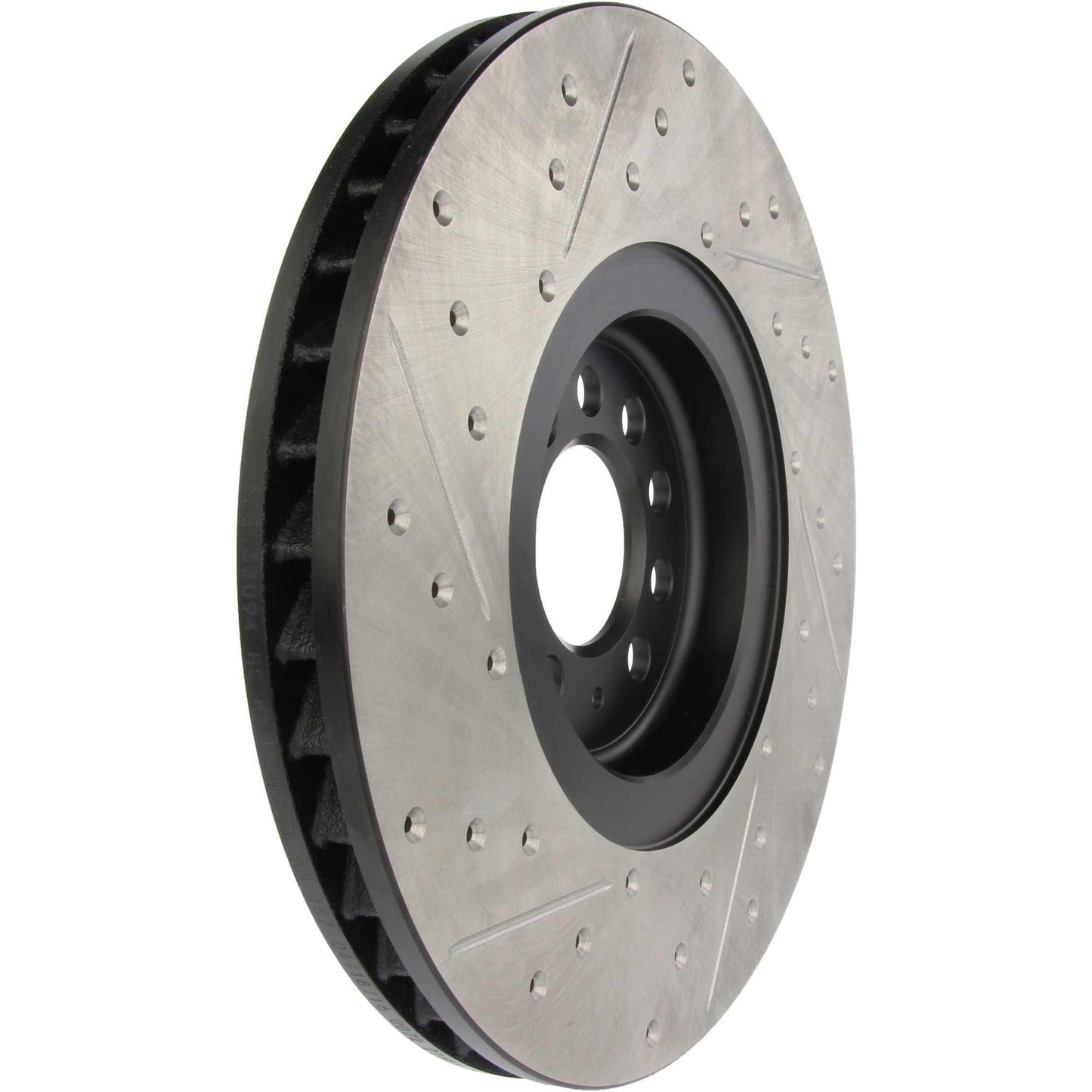 StopTech Sport Drilled/Slotted Brake Rotor; Front Left