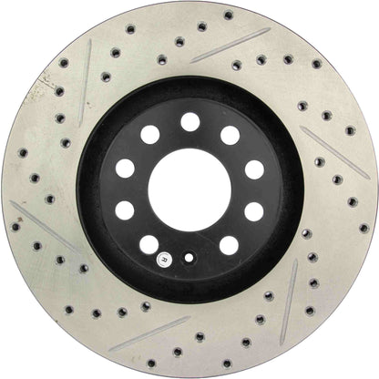 StopTech 01-09 Audi A4 Sport Slotted & Drilled Front Right Cryo Rotor 127.33096CR