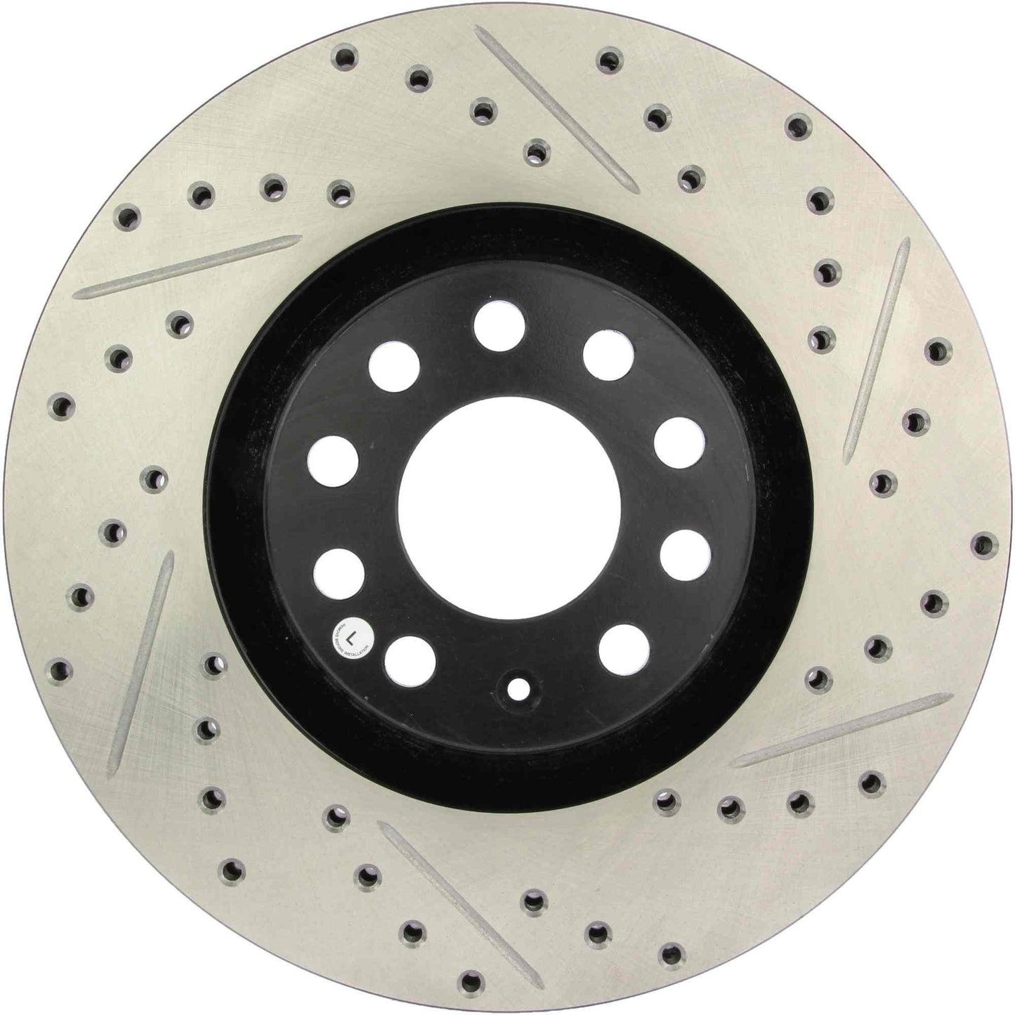 StopTech Sport Drilled/Slotted Brake Rotor; Front Left
