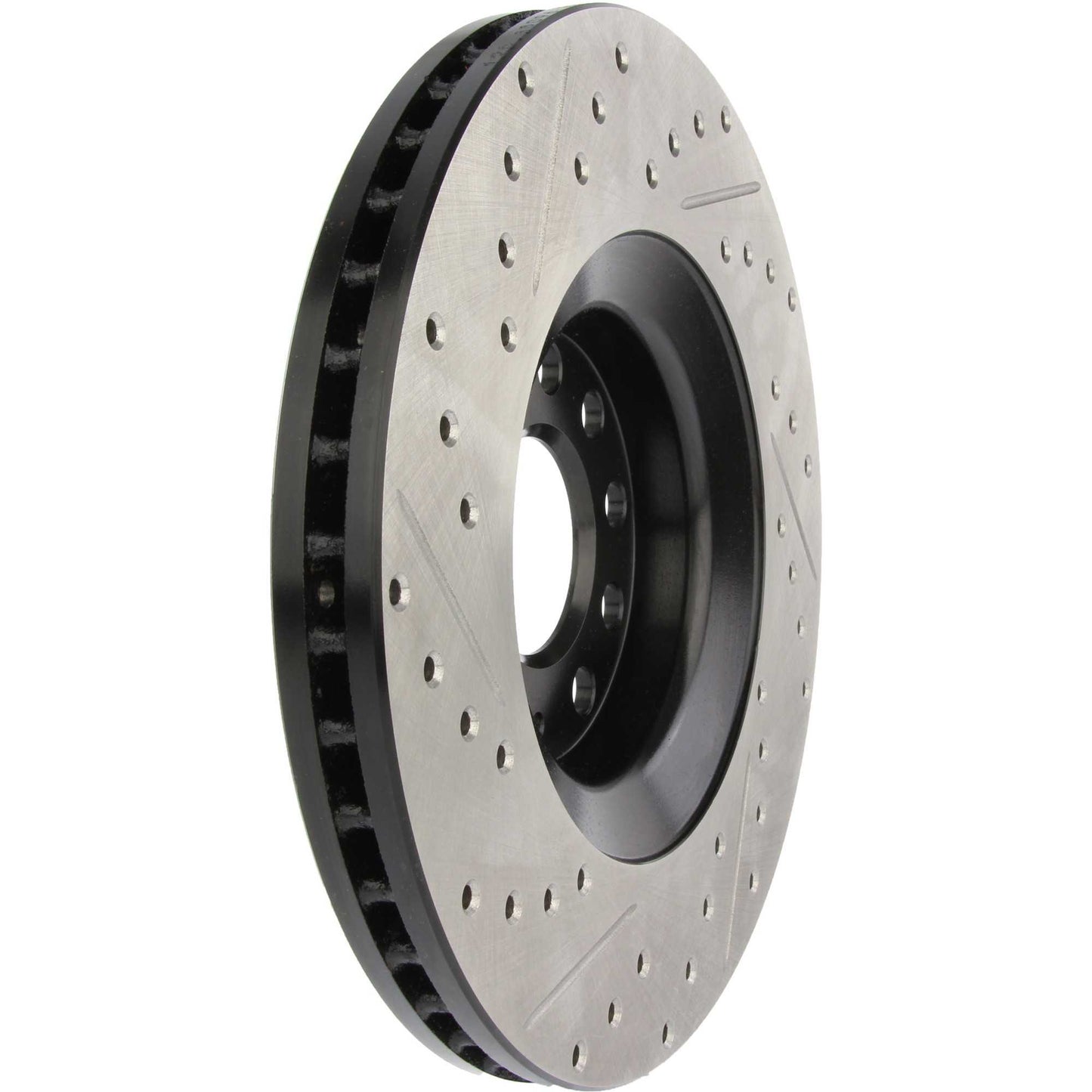 StopTech Sport Drilled/Slotted Brake Rotor; Front Left