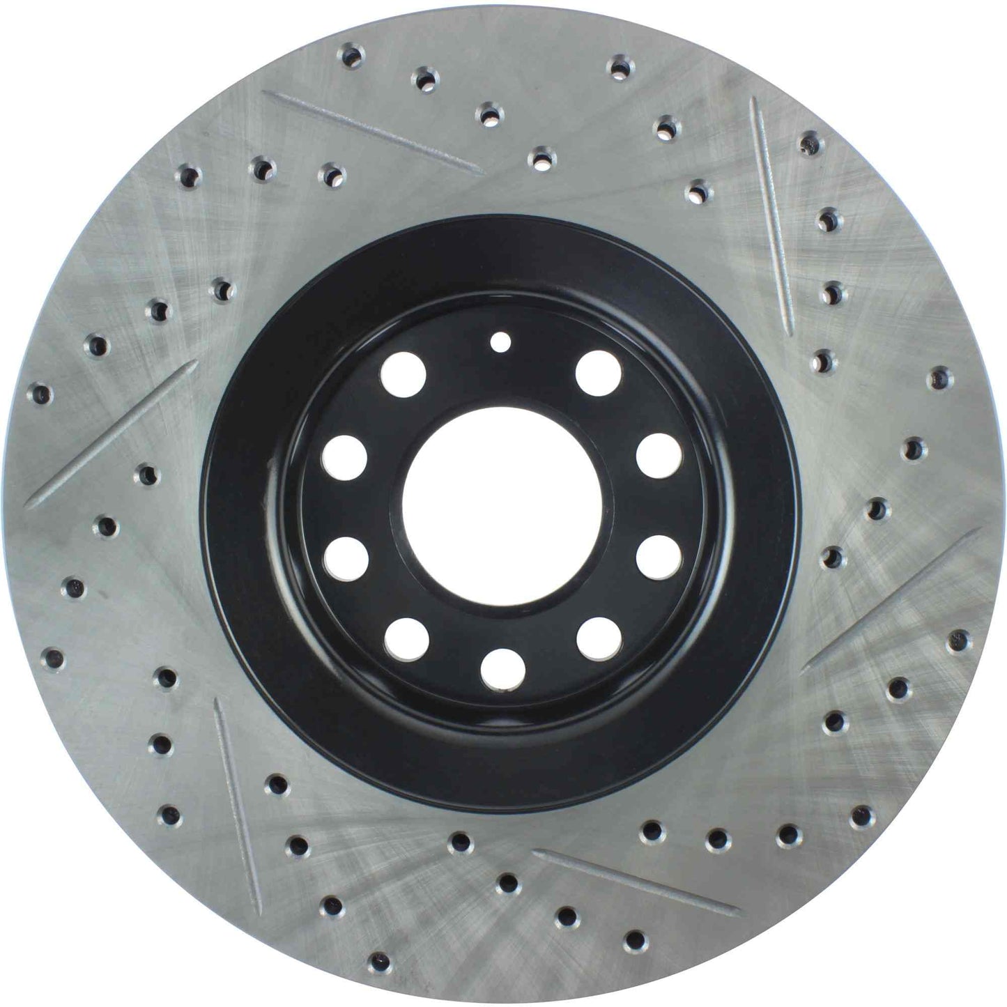 StopTech Sport Drilled/Slotted Brake Rotor; Front Right