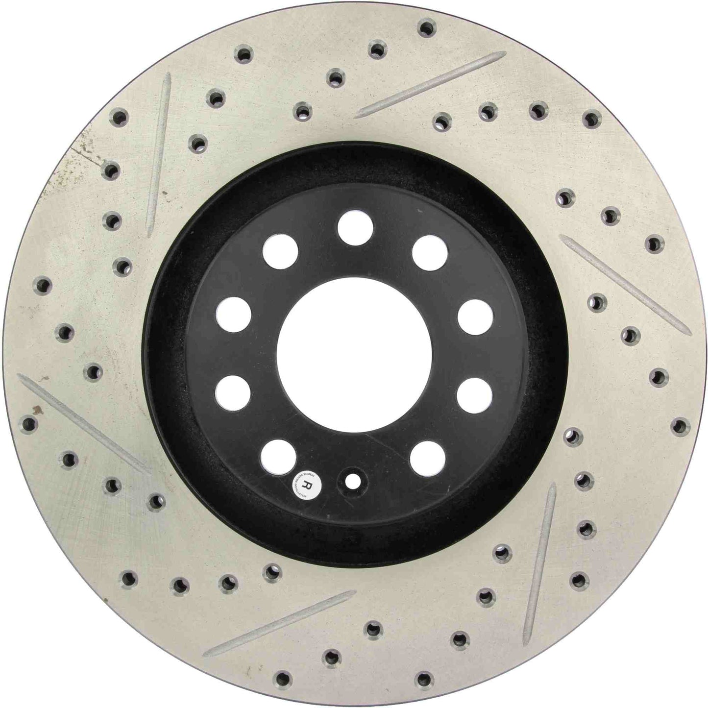 StopTech Sport Drilled/Slotted Brake Rotor; Front Right