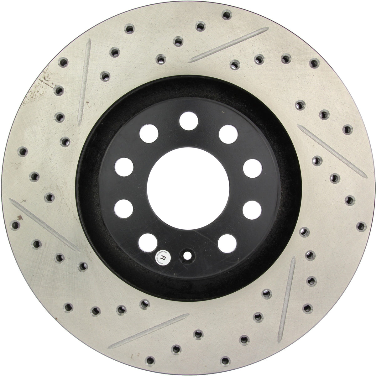 StopTech Sport Drilled/Slotted Brake Rotor; Front Right