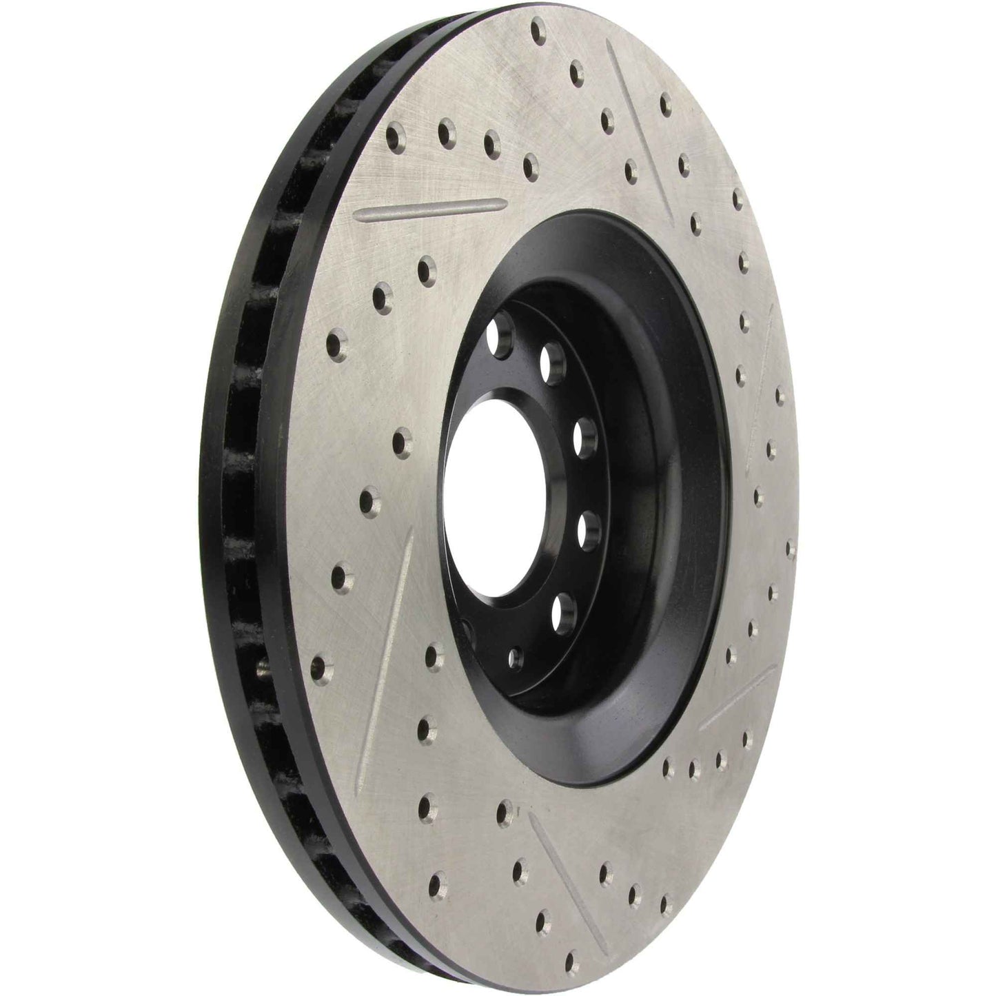 StopTech Sport Drilled/Slotted Brake Rotor; Front Right