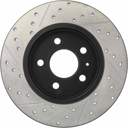StopTech Sport Drilled/Slotted Brake Rotor; Rear Left