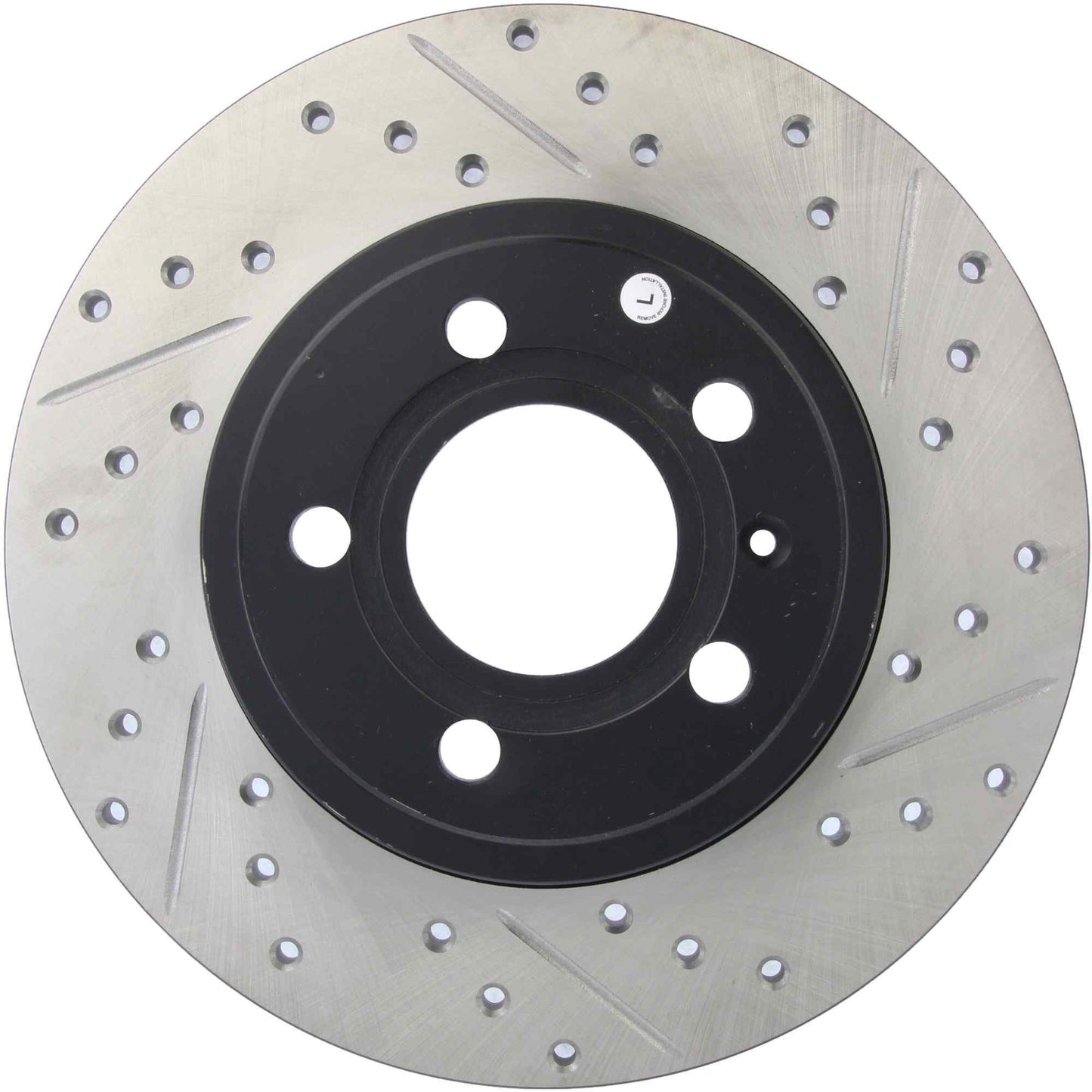 StopTech Sport Drilled/Slotted Brake Rotor; Rear Left