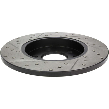 StopTech Sport Drilled/Slotted Brake Rotor; Rear Left