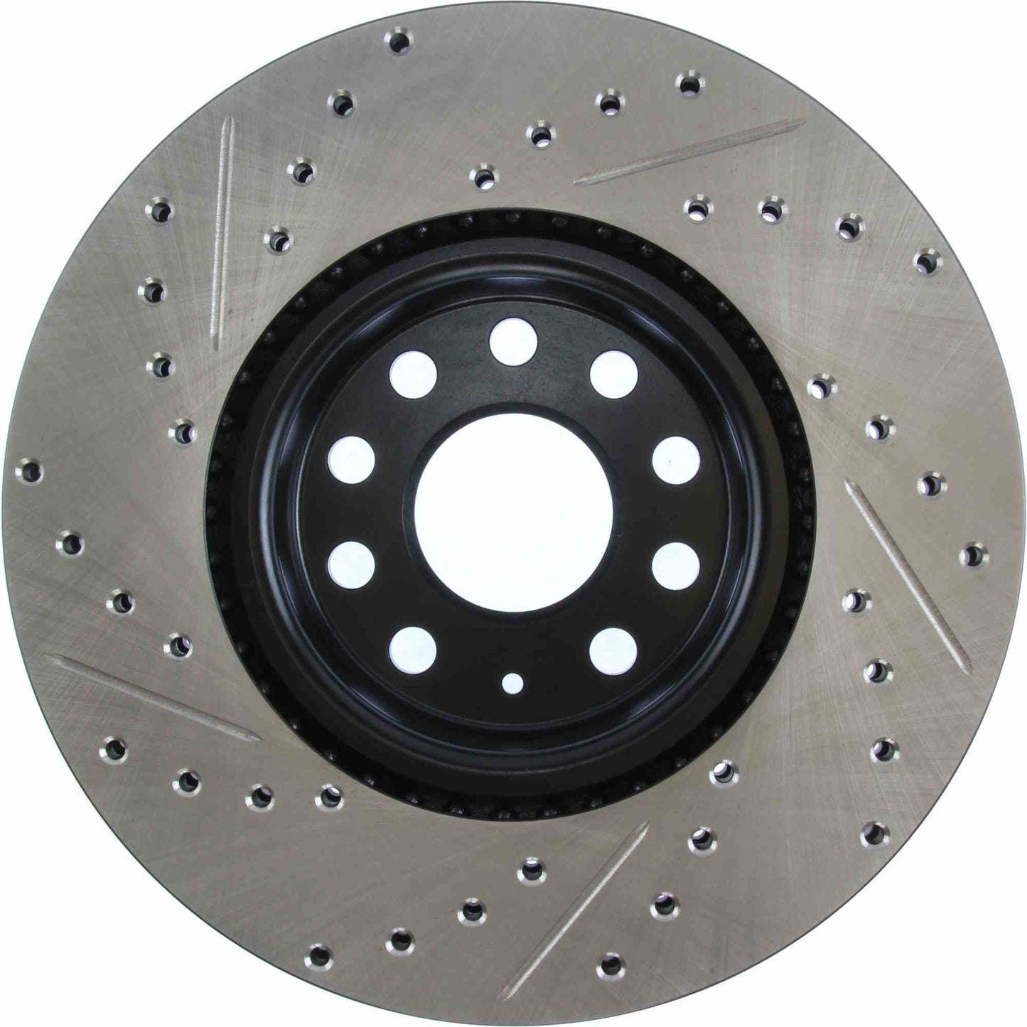 StopTech Sport Drilled/Slotted Brake Rotor; Front Left