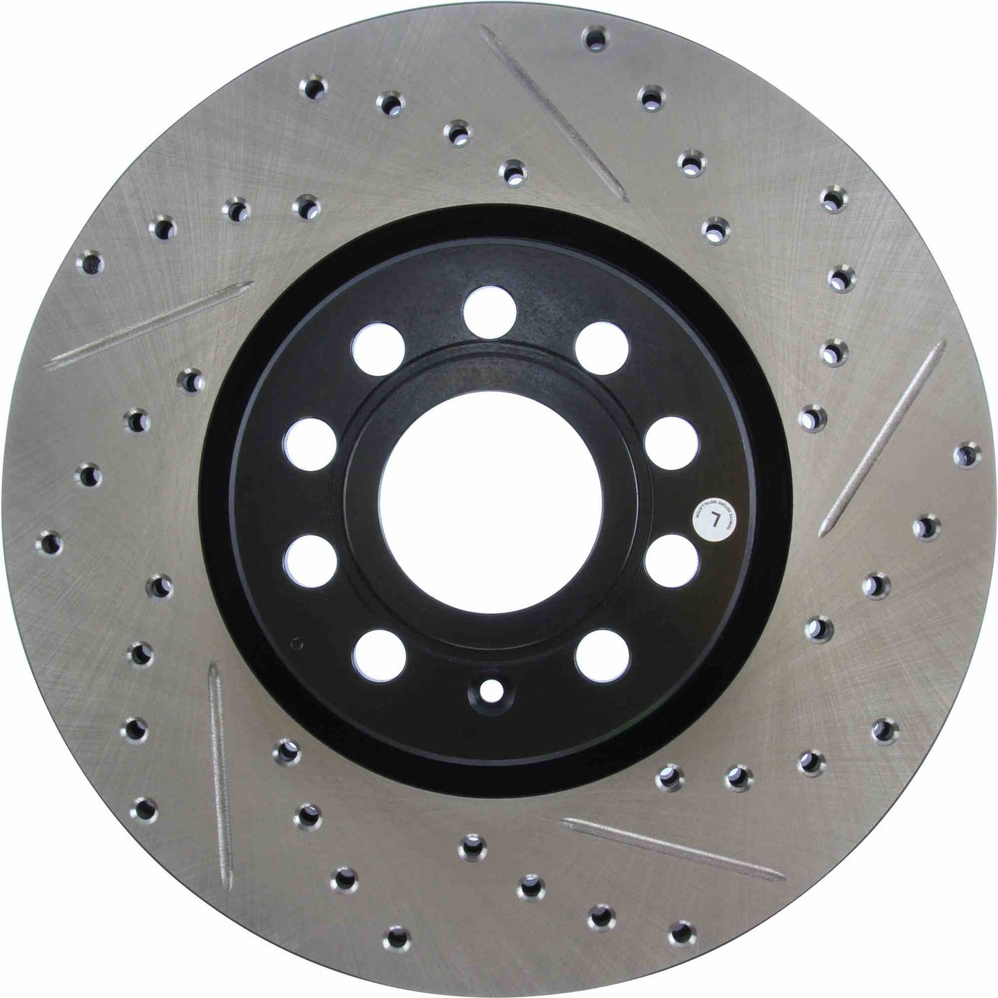 StopTech Sport Drilled/Slotted Brake Rotor; Front Left