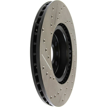 StopTech Sport Drilled/Slotted Brake Rotor; Front Left
