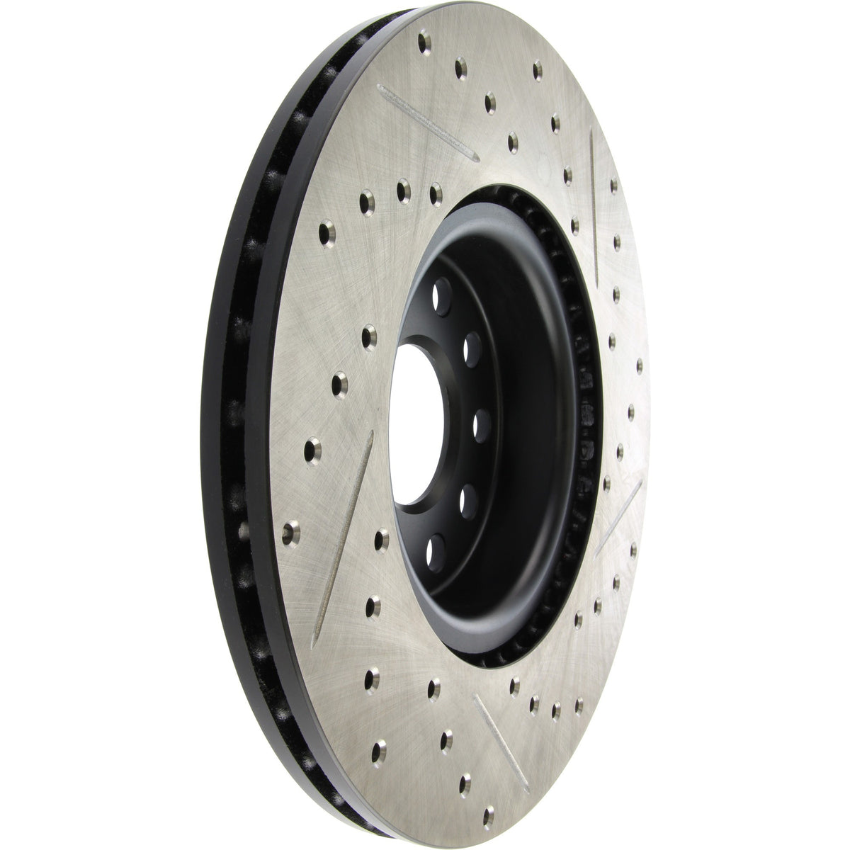 StopTech Sport Drilled/Slotted Brake Rotor; Front Right