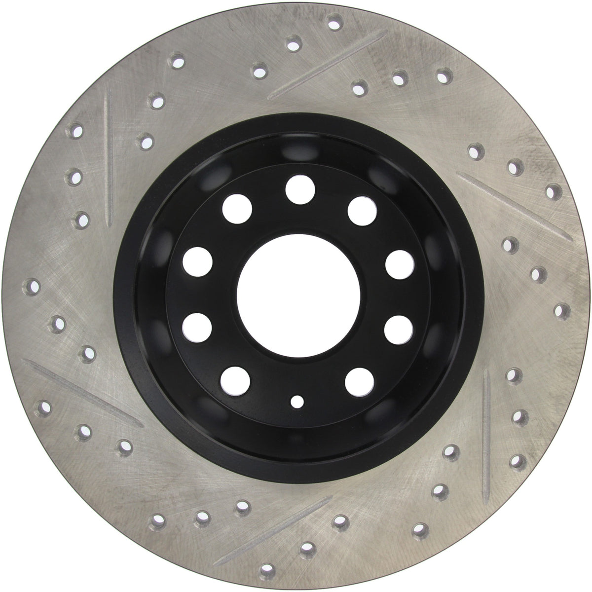 StopTech Sport Drilled/Slotted Brake Rotor; Rear Left