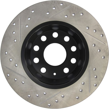 StopTech Sport Drilled/Slotted Brake Rotor; Rear Left