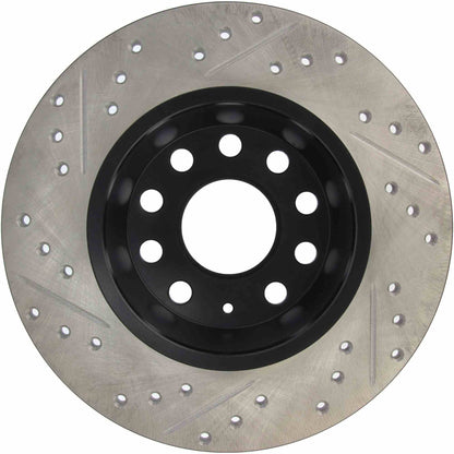 StopTech Sport Drilled/Slotted Brake Rotor; Rear Left