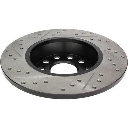 StopTech Sport Drilled/Slotted Brake Rotor; Rear Left