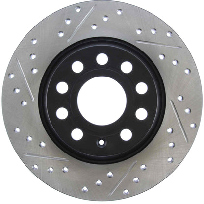 StopTech Sport Drilled/Slotted Brake Rotor; Rear Right