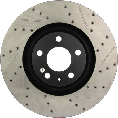 StopTech Sport Drilled/Slotted Brake Rotor; Front Left