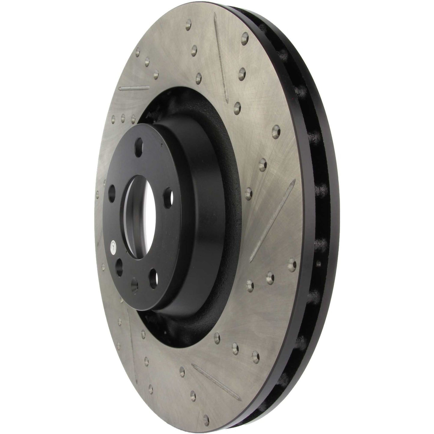 StopTech Sport Drilled/Slotted Brake Rotor; Front Left