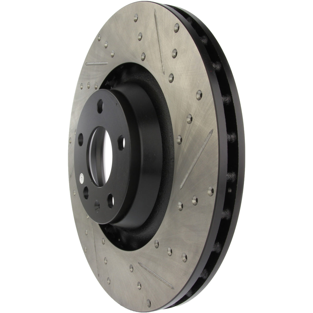 StopTech Sport Drilled/Slotted Brake Rotor; Front Left