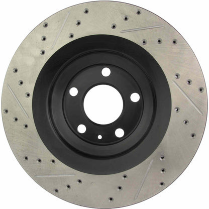 StopTech Sport Drilled/Slotted Brake Rotor; Rear Left