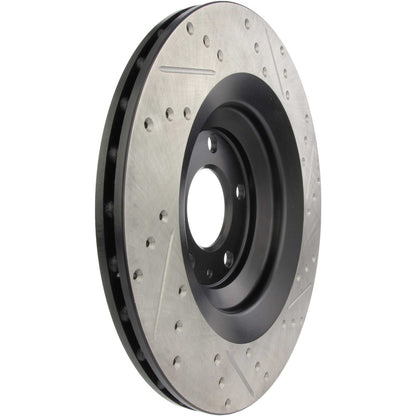 StopTech Sport Drilled/Slotted Brake Rotor; Rear Right