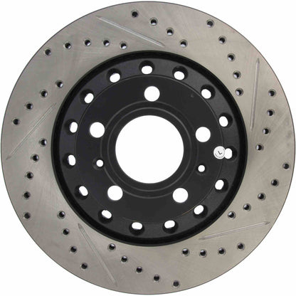 StopTech Sport Drilled/Slotted Brake Rotor; Rear Left
