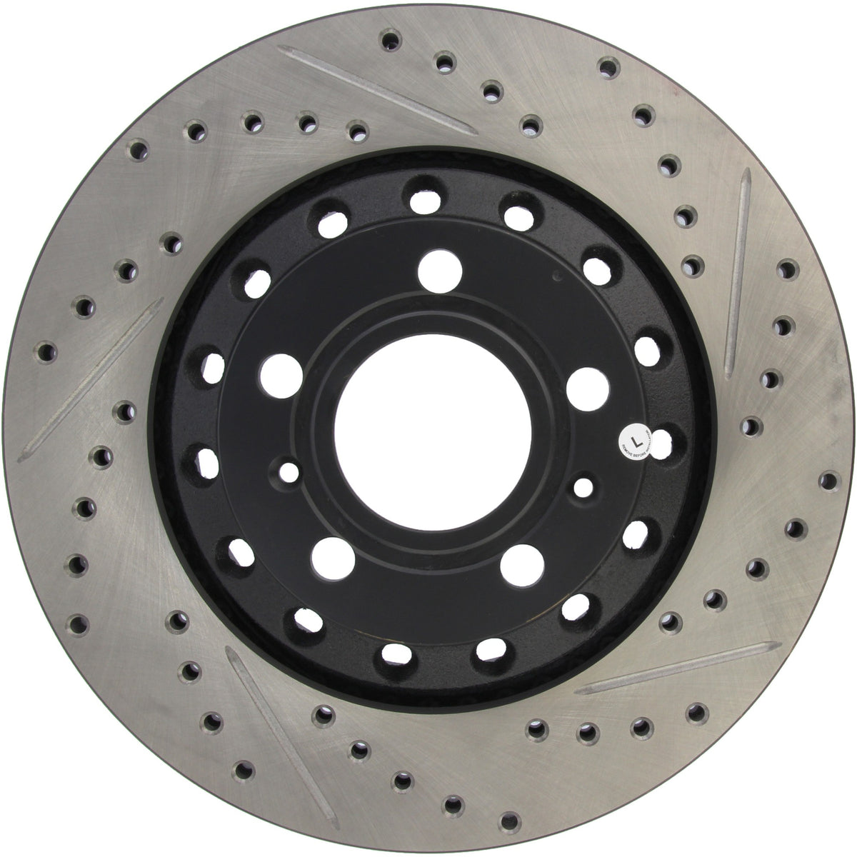 StopTech Sport Drilled/Slotted Brake Rotor; Rear Left