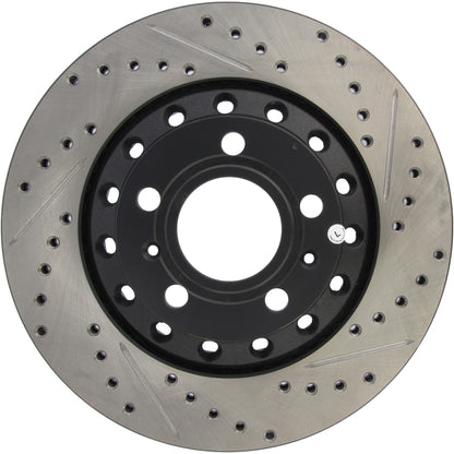 StopTech Sport Drilled/Slotted Brake Rotor; Rear Left