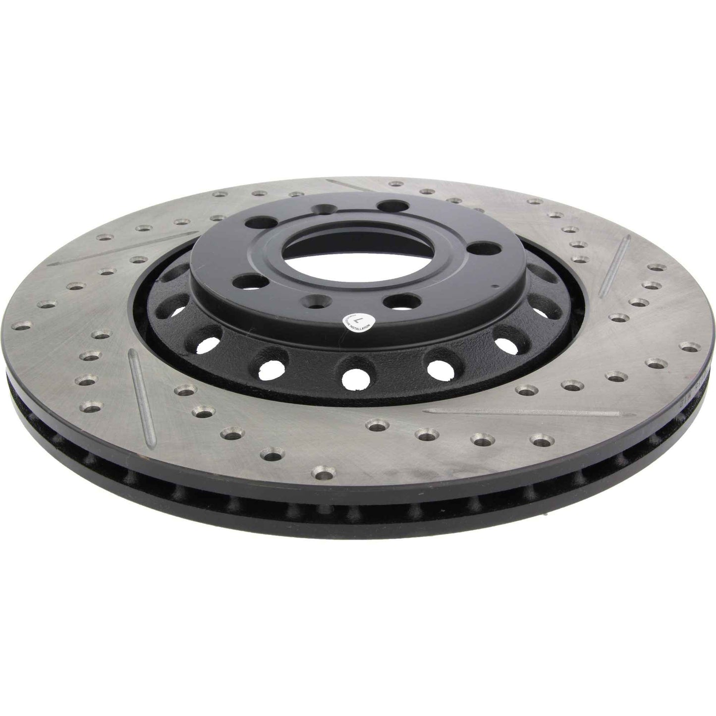 StopTech Sport Drilled/Slotted Brake Rotor; Rear Left