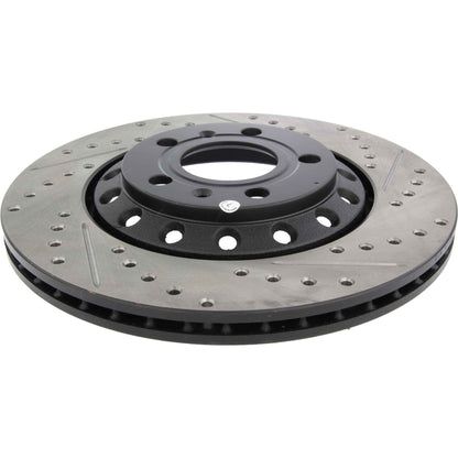 StopTech Sport Drilled/Slotted Brake Rotor; Rear Left